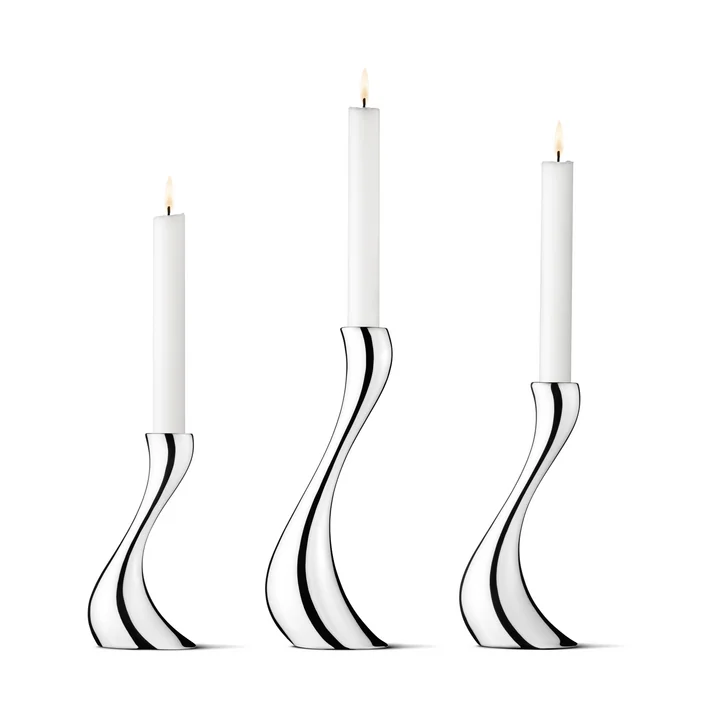 Georg Jensen - Cobra Kerzenleuchter, 3er-Set