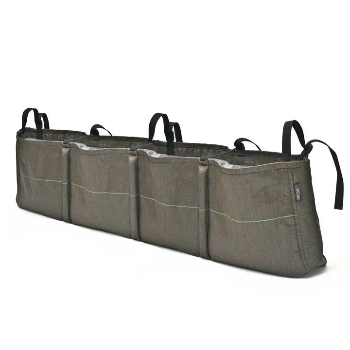 Hanging Window Box Pflanztasche 4, 36 l / Geotextil von Bacsac