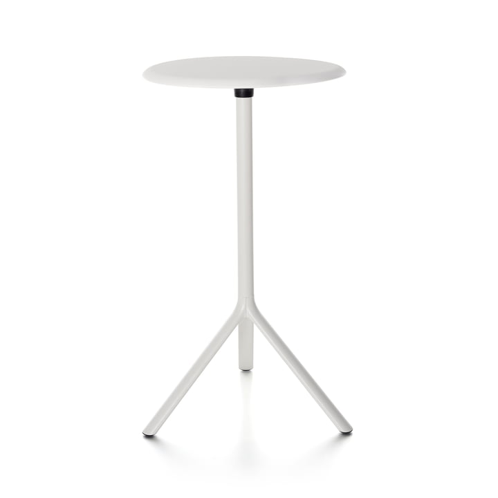 Plank - Miura Tisch, Höhe 109 cm, Metallplatte, weiß