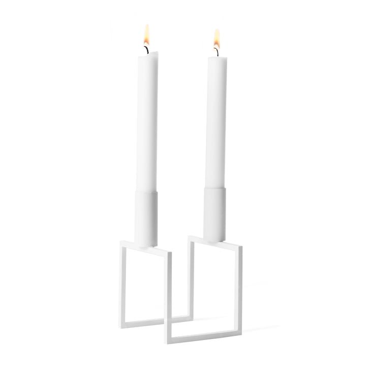 Line Kerzenhalter von Audo in weiß