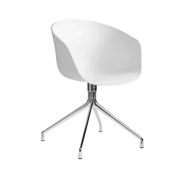 About A Chair AAC 20 von HAY in Aluminium poliert / Weiß