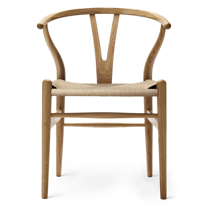 CH24 Wishbone Chair von Carl Hansen in Eiche geölt / Naturgeflecht