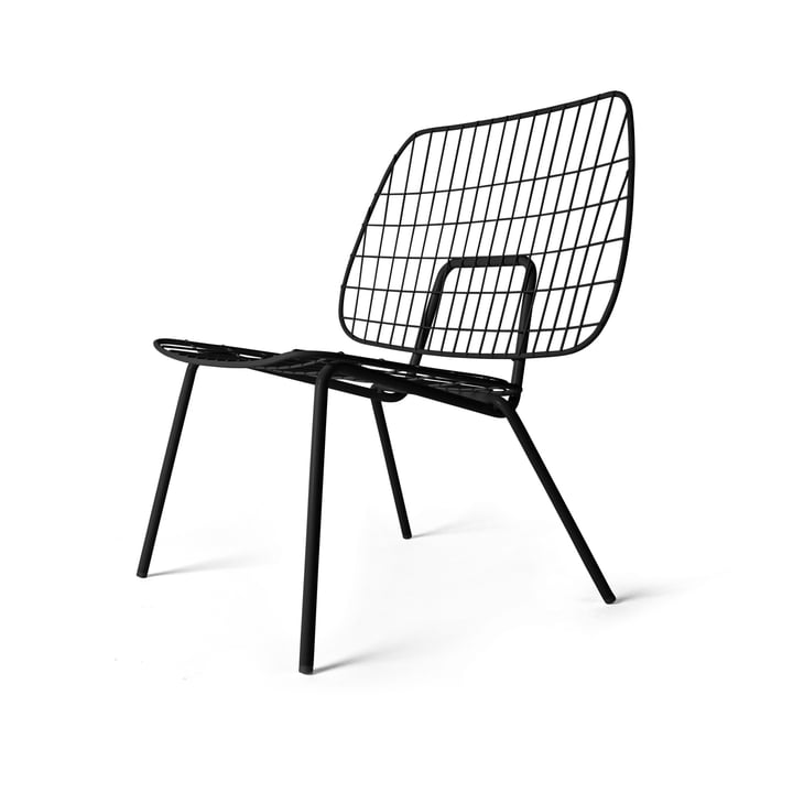 WM String Lounge Chair von Audo in Schwarz