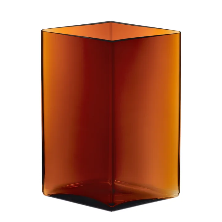 Ruutu Vase 205 x 270 mm von Iittala in Kupfer
