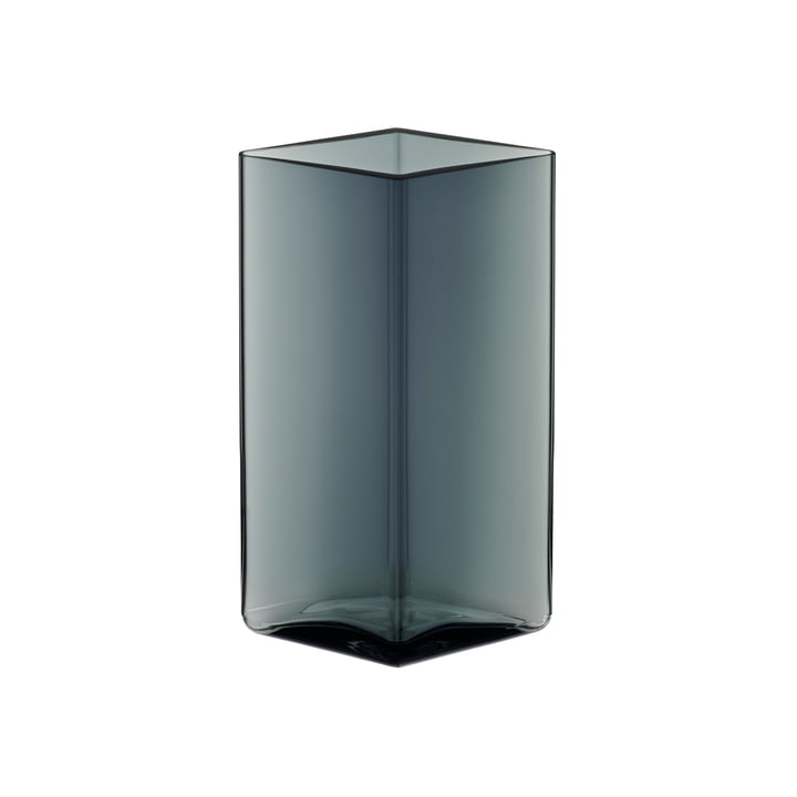 Ruutu Vase 115 x 180 mm von Iittala in Grau