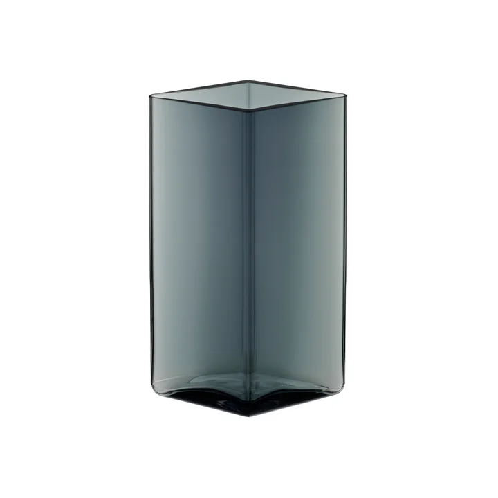 Ruutu Vase 115 x 180 mm von Iittala in Grau