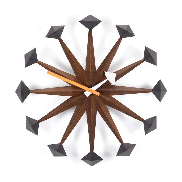 Vitra - Polygon Clock, Nussbaum