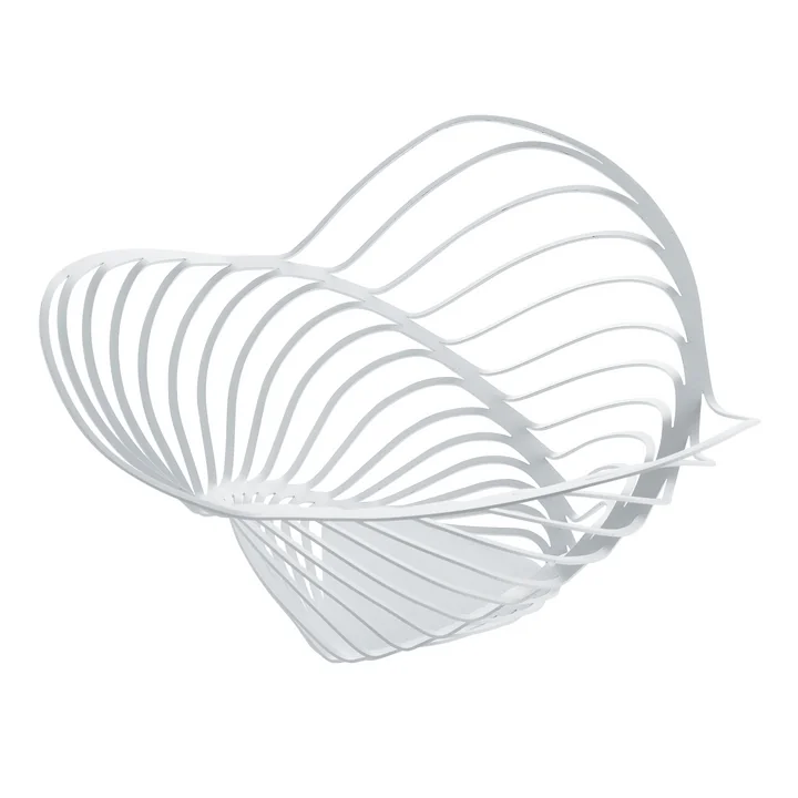 Trinity Korbschale, weiß von Alessi