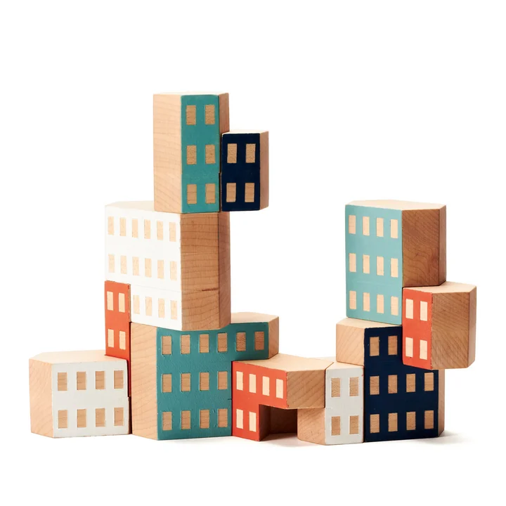 Areaware - Blockitecture, Spielzeug Holz-Architektur