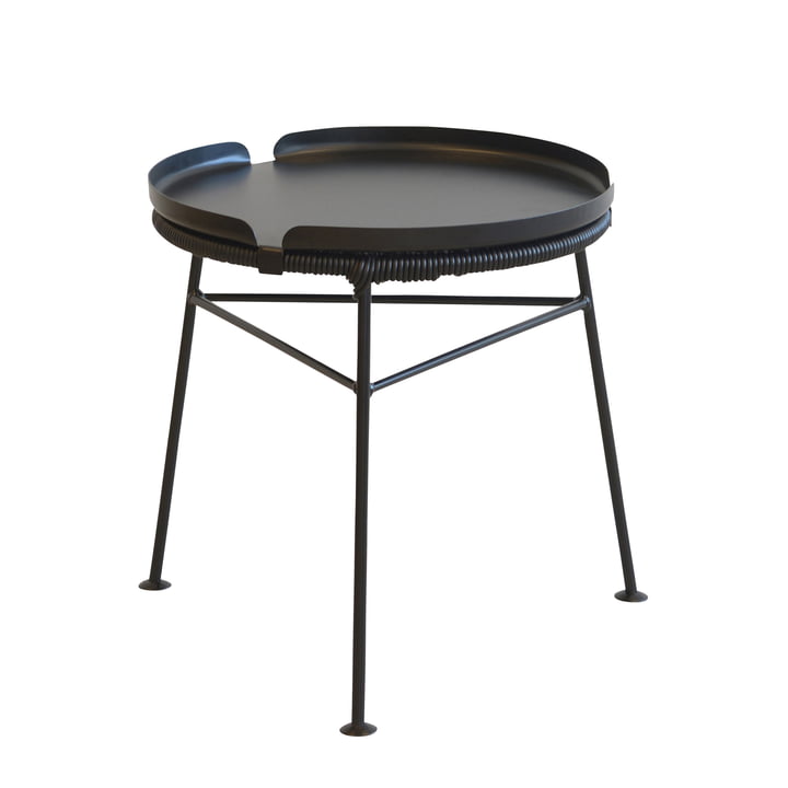 OK Design - Centro Tisch, schwarz / Tray, schwarz