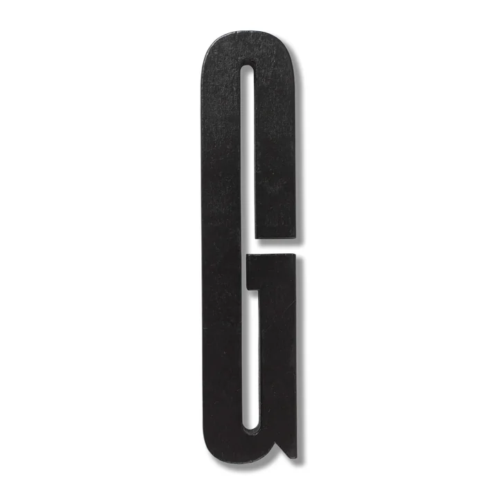 Wooden Letters Indoor G von Design Letters in Schwarz