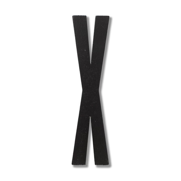 Wooden Letters Indoor X von Design Letters in Schwarz