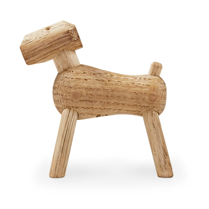Kay Bojesen's Hund Tim aus hellem Holz