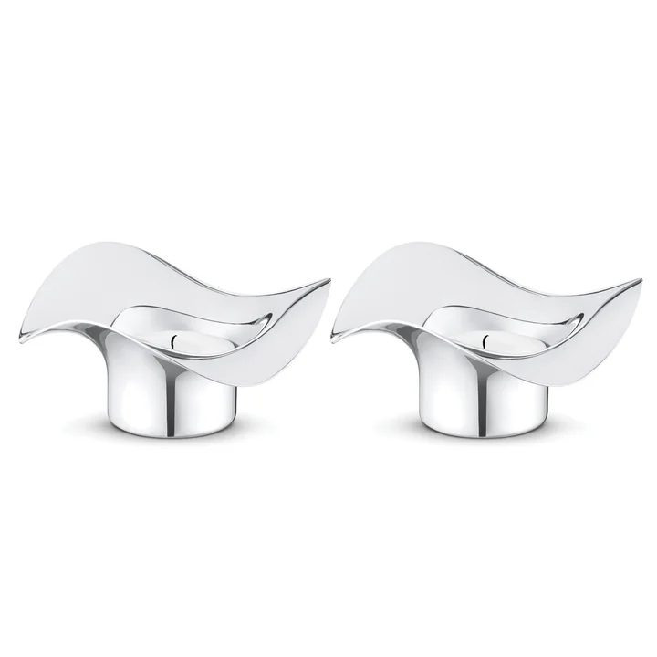 Georg Jensen - Cobra Teelichthalter (2er-Set)