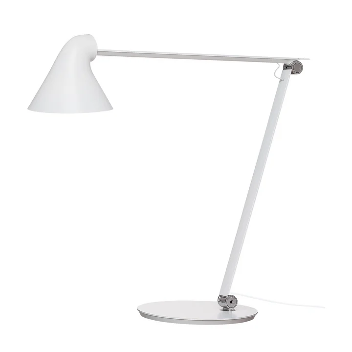 NJP LED Tischleuchte mit Standfuß von Louis Poulsen in weiß