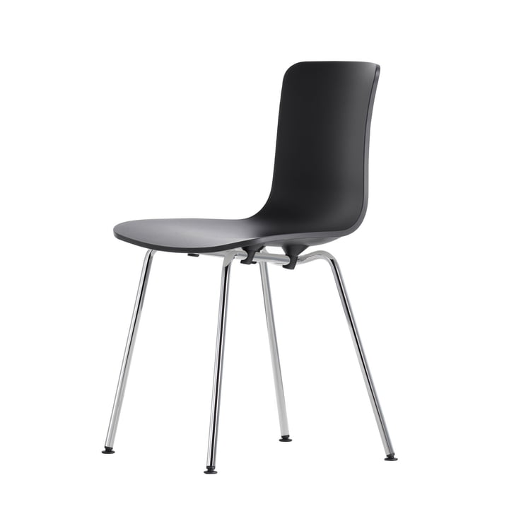 Hal Tube Stuhl von Vitra in Schwarz/Chrom