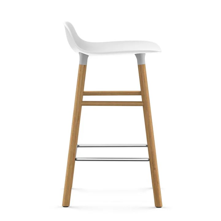 Form Barhocker 65 cm von Normann Copenhagen aus Eiche in Weiß