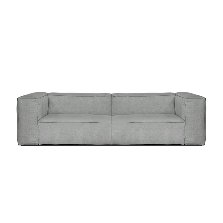 Hay - Mags Soft Sofa 2,5-Sitzer, Kombination 1, hellgrau (Hallingdal 130) / Nähte: dunkelgrau