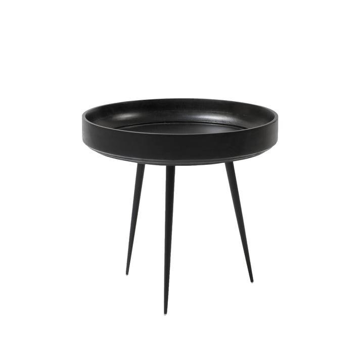 Bowl Table in Klein von Mater aus Mangoholz in Schwarz