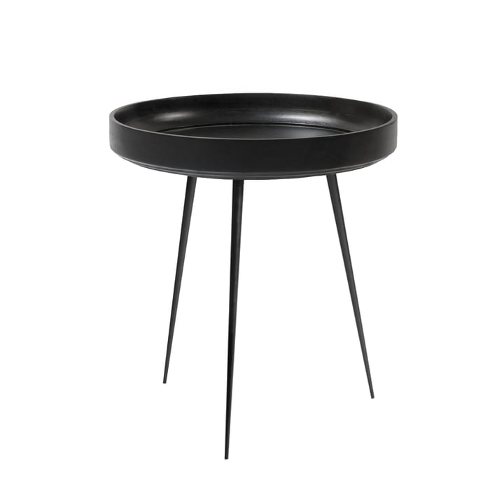 Bowl Table in Mittel von Mater aus Mangoholz in Schwarz