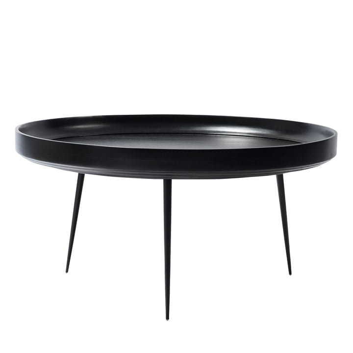 Bowl Table in XL von Mater aus Mangoholz in Schwarz