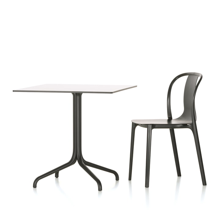 Belleville Bistrotisch und Belleville Chair Wood von Vitra