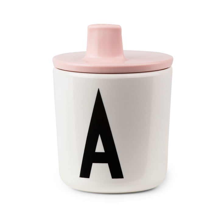 AJ Schnabelbecher mit Becherdeckel von Design Letters in Pink