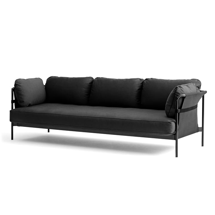 Can Sofa, 3-Sitzer in grau / Canvas grau / Canvas grau von Hay 