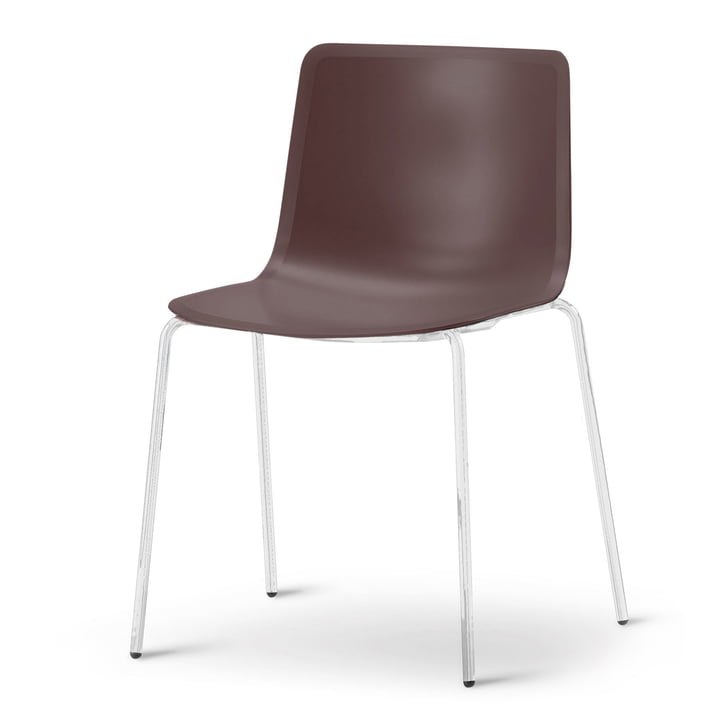 Pato 4 Beine Stuhl von Fredericia in Mountain/Chrom