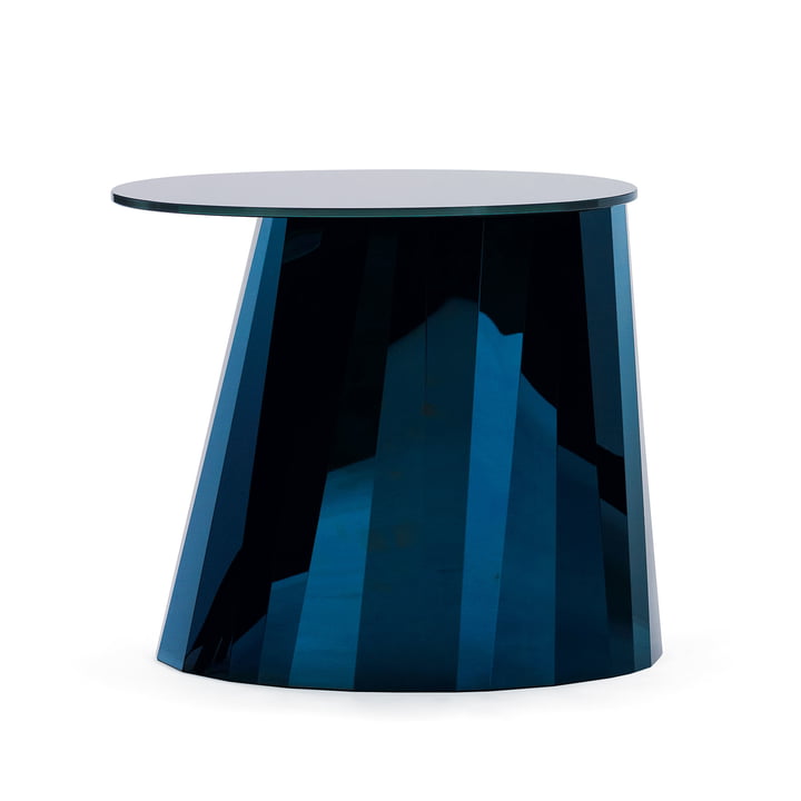 Pli Side Table, saphir-blau glänzend von ClassiCon