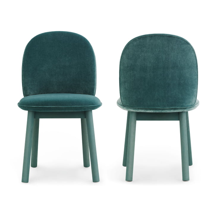 Ace Chair Velour von Normann Copenhagen in Lake Blue