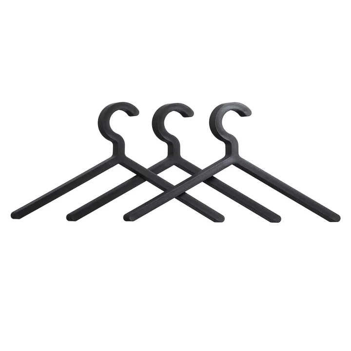 Illusion Hanger (3er-Set) von Woud in Schwarz