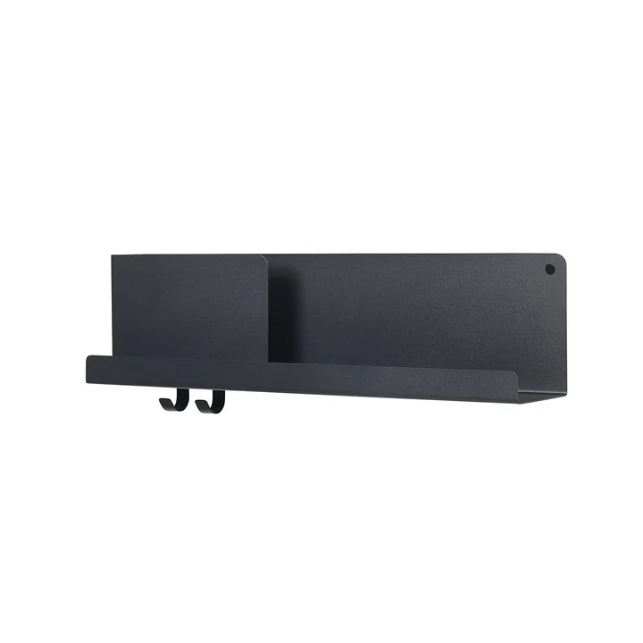 Medium Folded Shelve 63 x 16,5 cm von Muuto in Schwarz