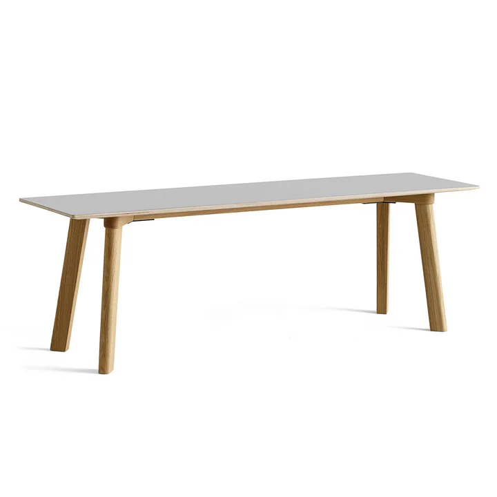 HAY - Copenhague CPH Deux 215 Bank 140 cm, lackierte Eiche mit L