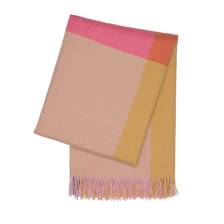 Colour Block Decke von Vitra in Pink und Beige