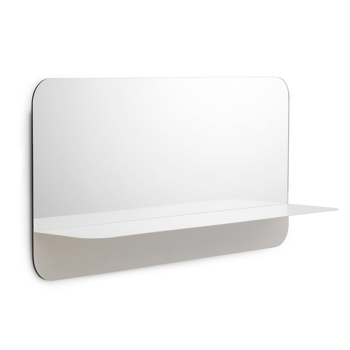 Horizon Spiegel horizontal von Normann Copenhagen in Weiß