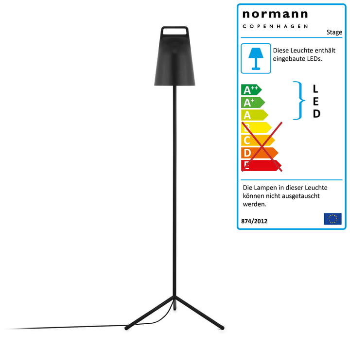 Stage Stehleuchte von Normann Copenhagen in Schwarz