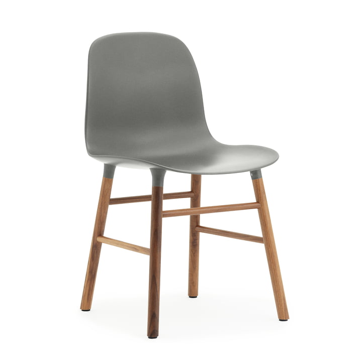 Form Chair von Normann Copenhagen in Grau und Walnuss