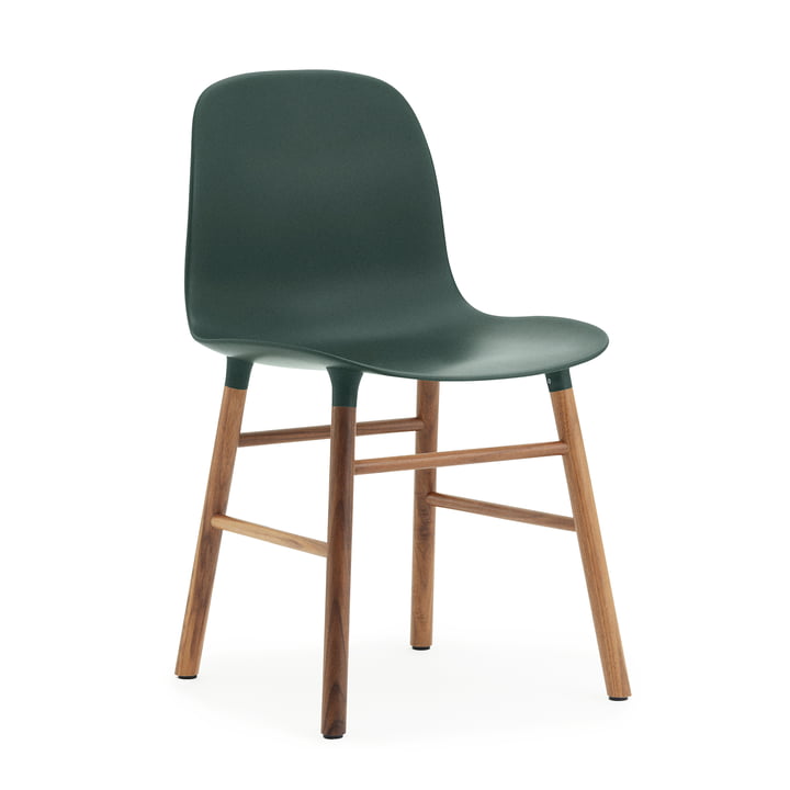 Form Chair von Normann Copenhagen in Grün und Walnuss