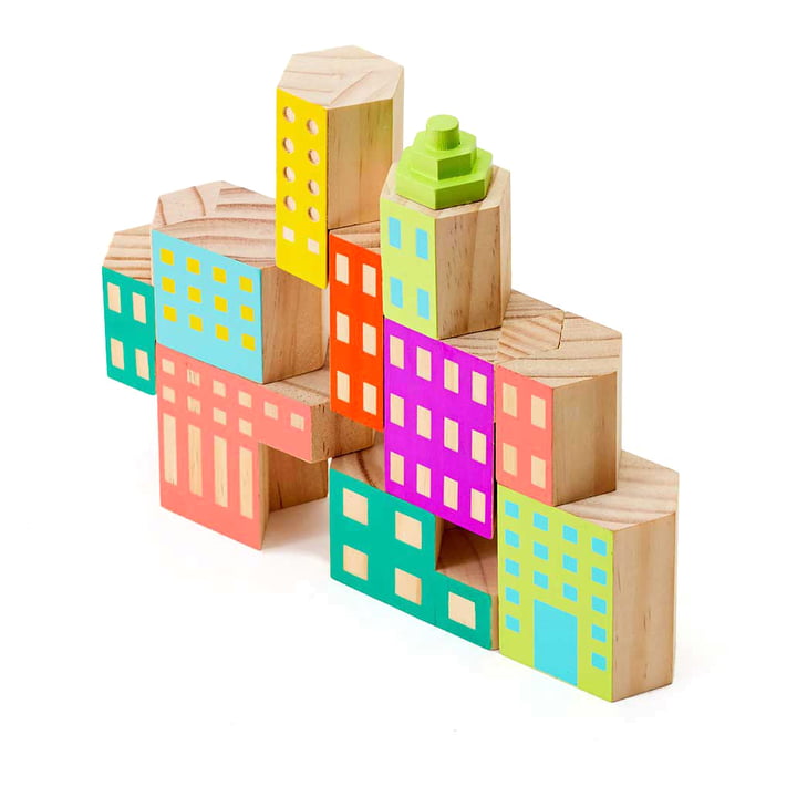 Blockitecture Spielzeug Holz-Architektur Deco von Areaware