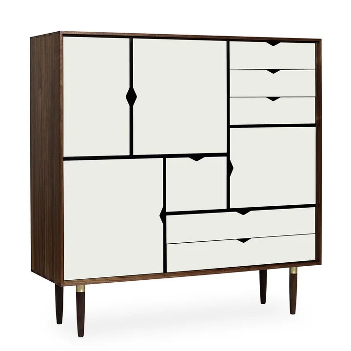 S3 Kommode von Andersen Furniture in Walnuss geölt/ Fronten weiß