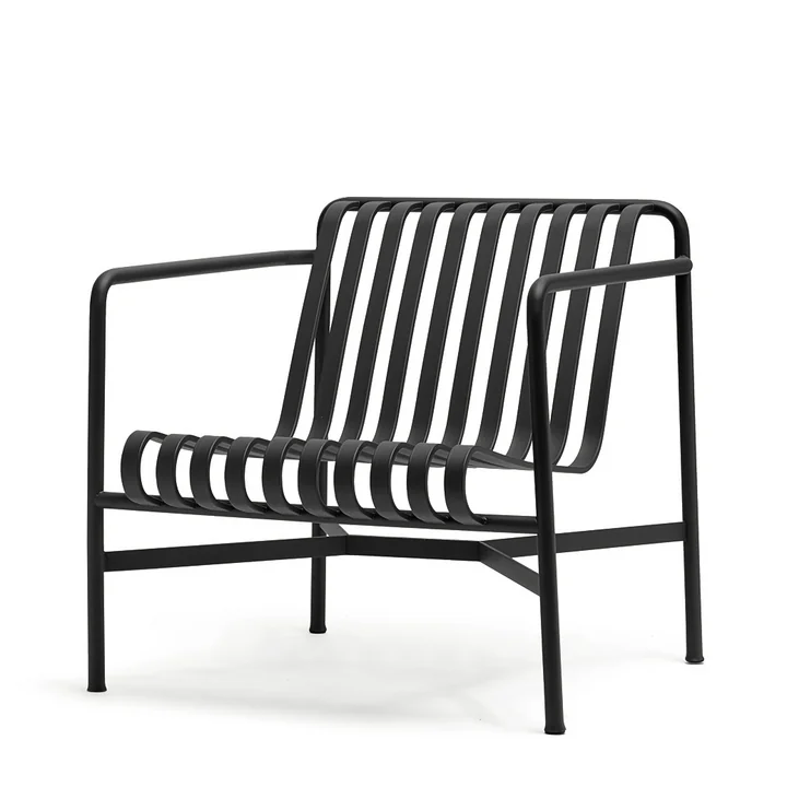 Palissade Lounge Chair Low von HAY in Anthrazit