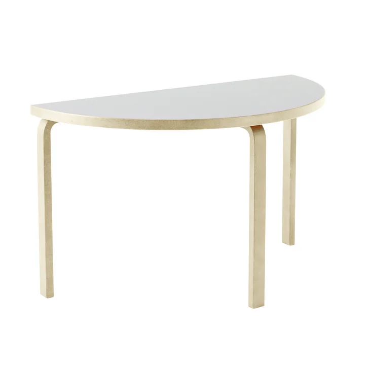 95 Tisch von Artek in Birke natur / Laminat weiß