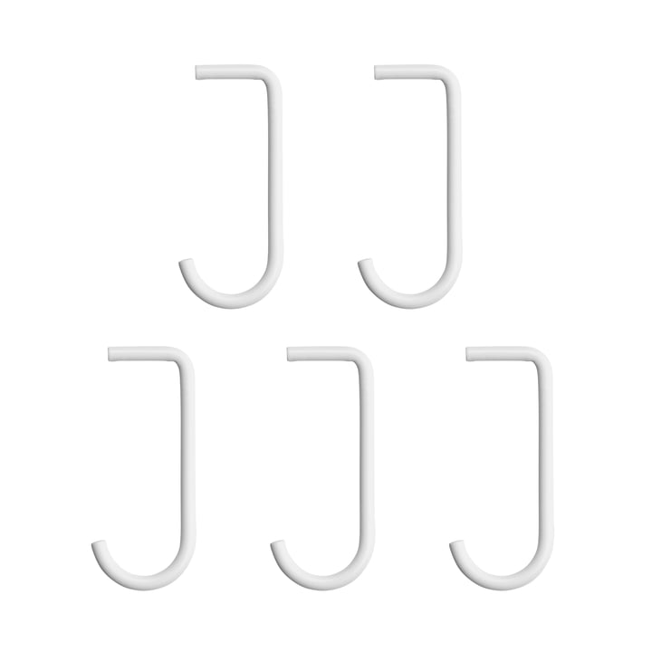 Haken im 5er-Set für Metallboden von String in weiß