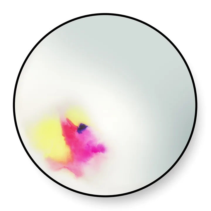 Francis Wandspiegel large von Petite Friture in Rosa / Gelb