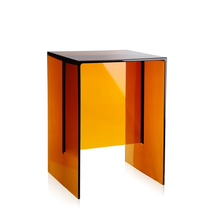 Max-Beam Hocker/Beistelltisch, bernstein
