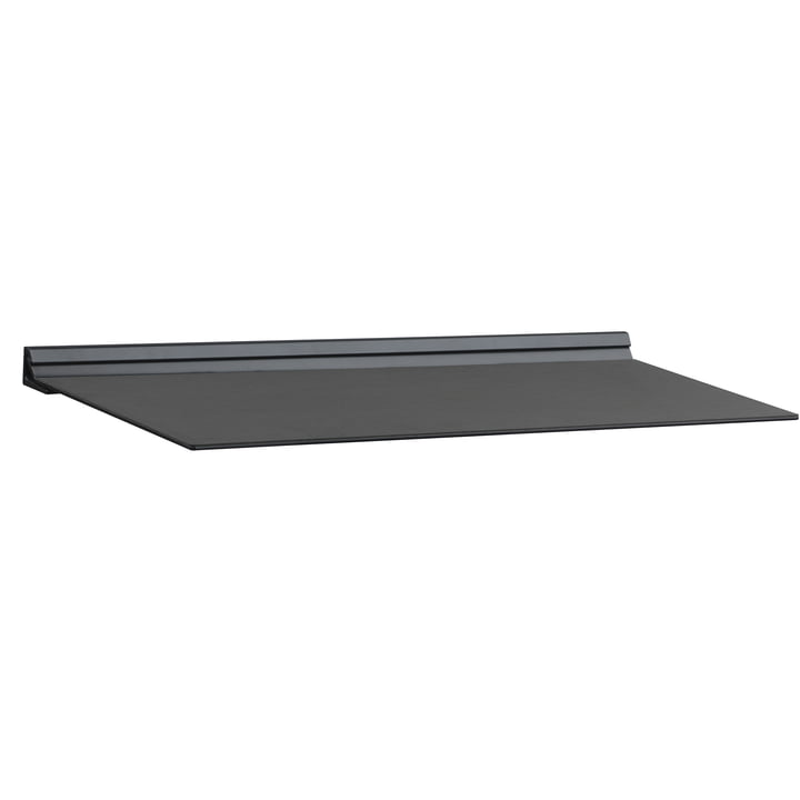 Slim Shelf M 20 x 45 cm von LindDNA in Nupo Schwarz / Stahl Schwarz
