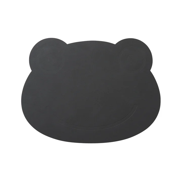Frog Table Mat 38 x 28 cm von Lind DNA in Nupo Anthrazit (1,6 mm)