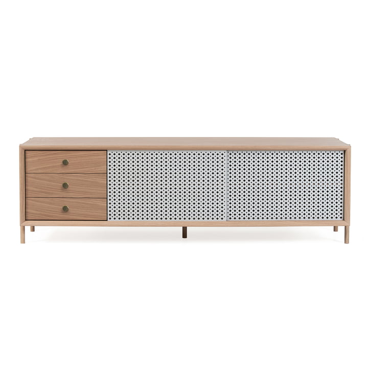 Gabin Sideboard mit Schubladen 162 cm von Hartô in Eiche / Lichtgrau (RAL 7035)