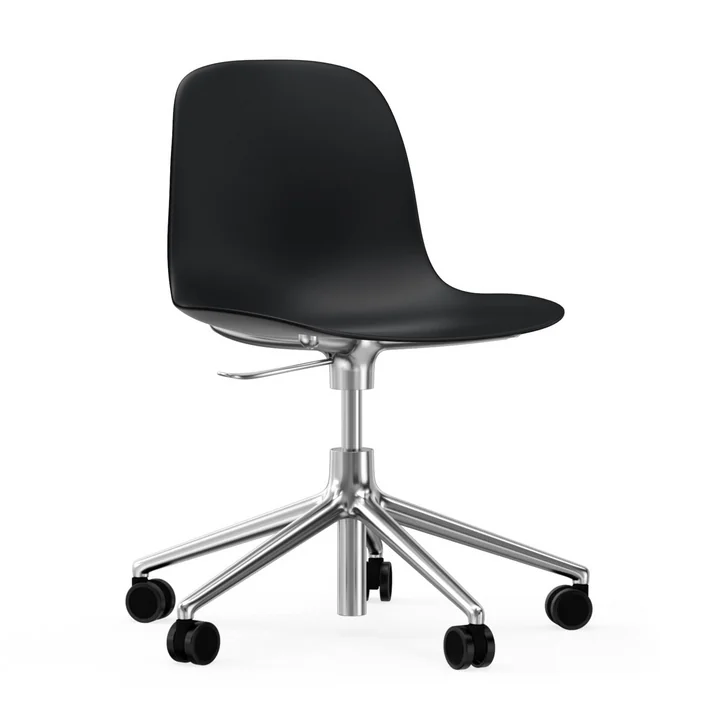 Form Bürodrehstuhl von Normann Copenhagen in Schwarz / Aluminium